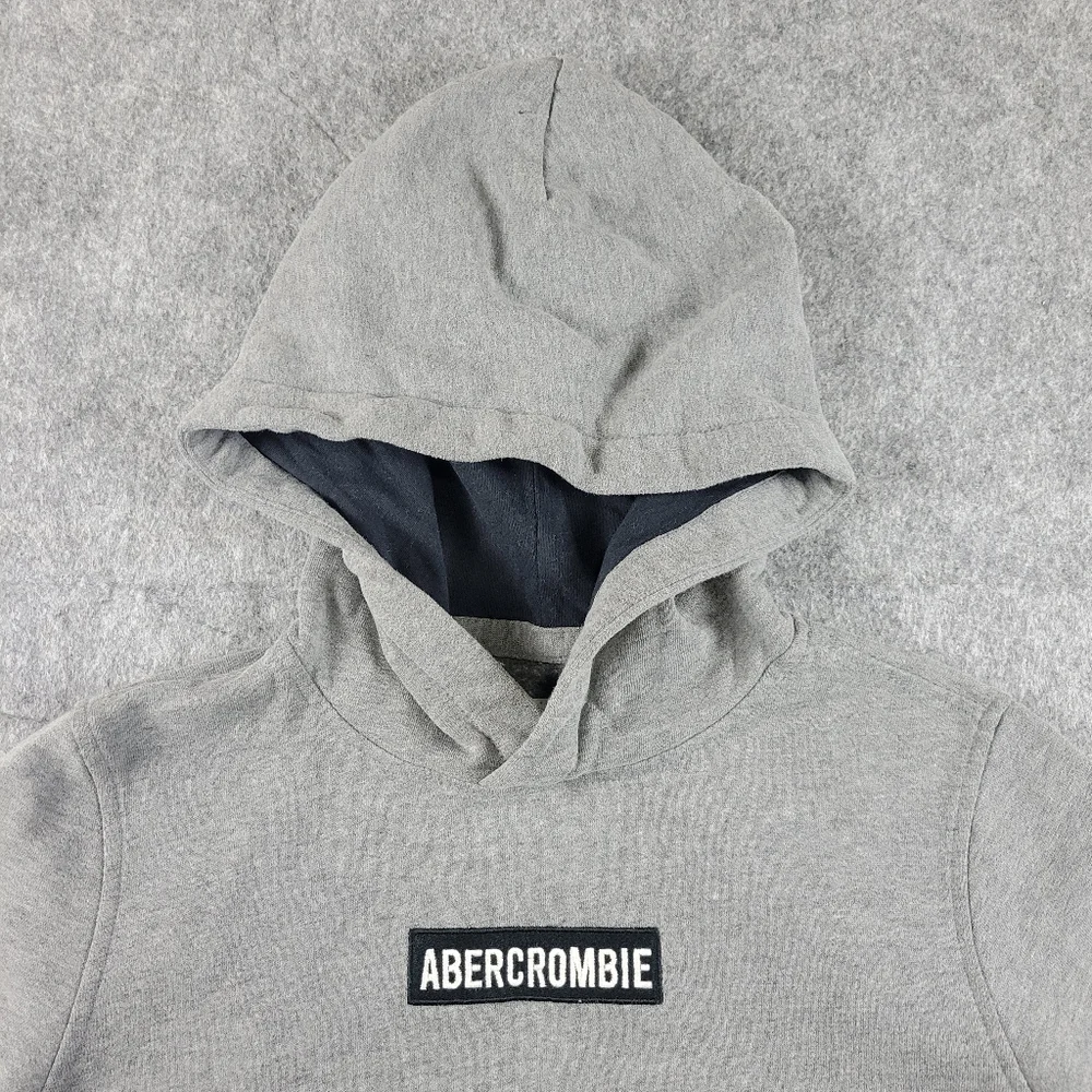Abercrombie & Fitch Kids Gray Navy Ombre Pullover Hoodie Boys Size 13/14